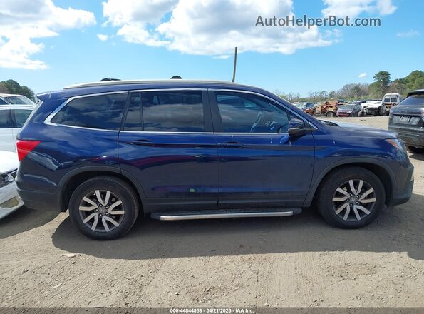 5FNYF6H55KB017420 2019 HONDA PILOT Blue Вид задньої частини салону