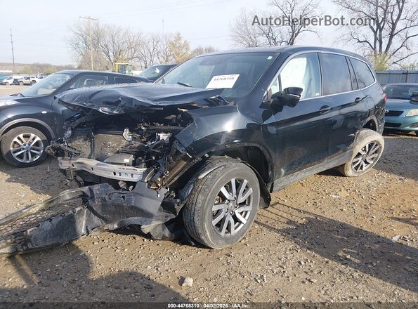 5FNYF6H59LB033587 2020 HONDA PILOT Black Առջևի ձախ երեք քառորդ տեսարան