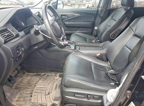 5FNYF6H5XLB014630 2020 HONDA PILOT Black Widok wnętrza z przodu