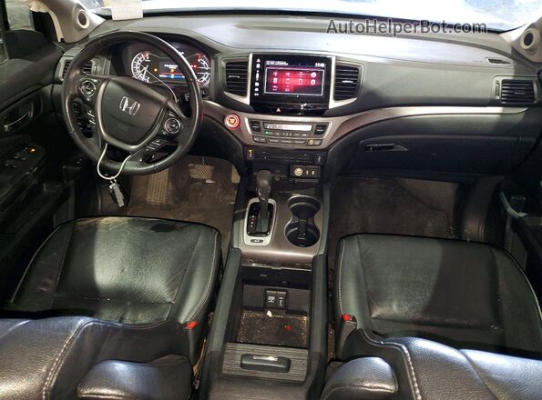 5FNYF6H79HB501701 2017 HONDA PILOT White Вид панелі приладів