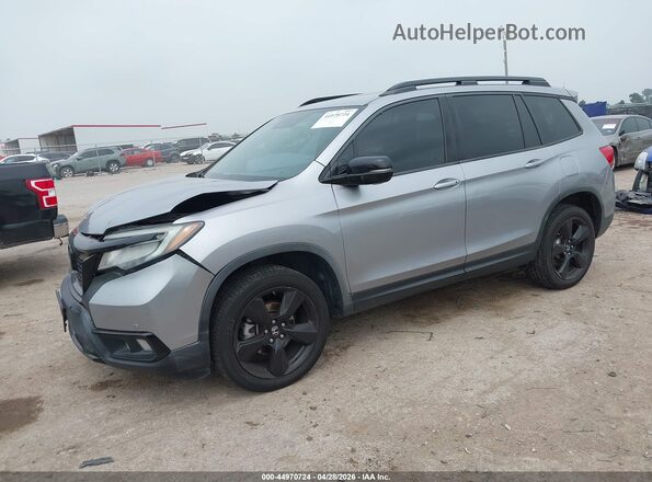5FNYF8H02KB016015 2019 HONDA PASSPORT Silver Առջևի ձախ երեք քառորդ տեսարան