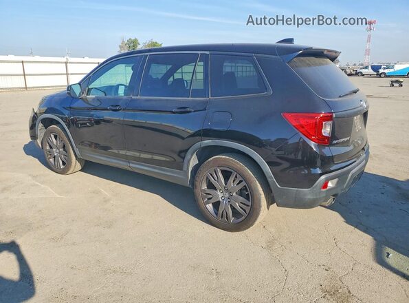 5FNYF8H55KB025268 2019 HONDA PASSPORT Black Rear left