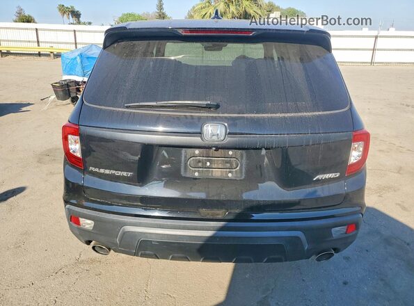 5FNYF8H55KB025268 2019 HONDA PASSPORT Black Rear view