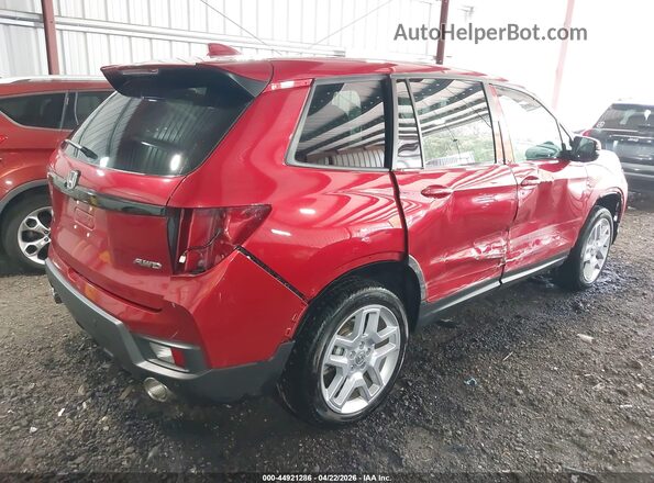 5FNYF8H59SB016332 2025 HONDA PASSPORT Red Vista frontal