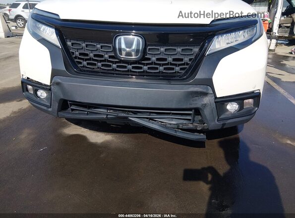 5FNYF8H92KB012853 2019 HONDA PASSPORT White წინა ხედი