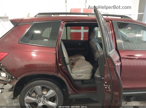 5FNYF8H96KB015237 2019 HONDA PASSPORT Maroon VIN կոդի պիտակի տեսք
