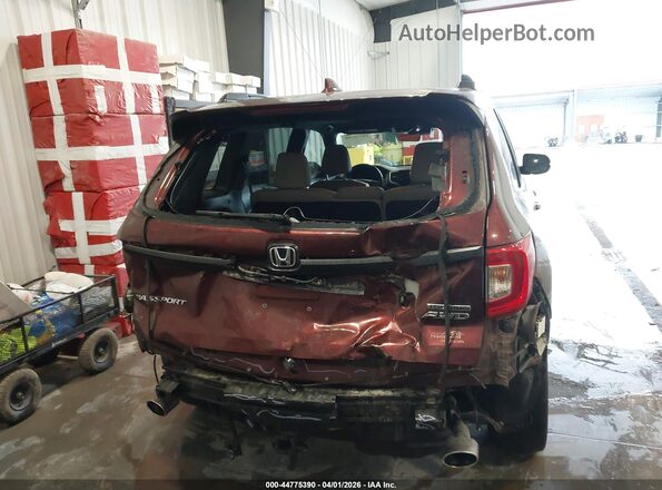 5FNYF8H96KB015237 2019 HONDA PASSPORT Maroon 
