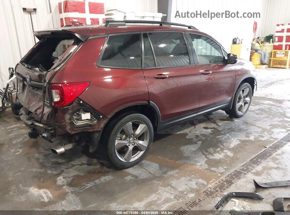 5FNYF8H96KB015237 2019 HONDA PASSPORT Maroon Հետևի աջ