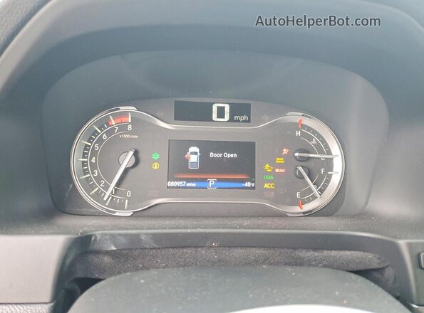 5FPYK2F17LB000986 2020 HONDA RIDGELINE Gray Instrument cluster view