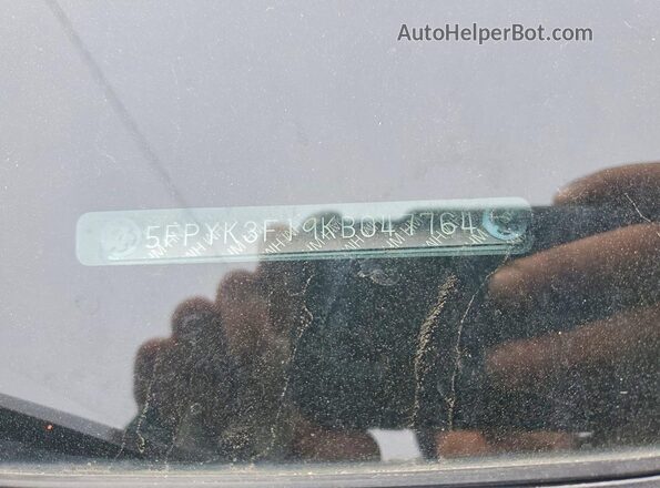5FPYK3F19KB047764 2019 HONDA RIDGELINE Black Engine compartment view