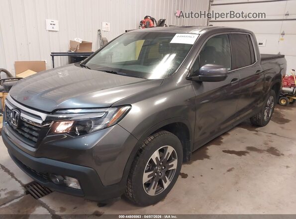 5FPYK3F58KB042509 2019 HONDA RIDGELINE Gray Передня ліва чверть