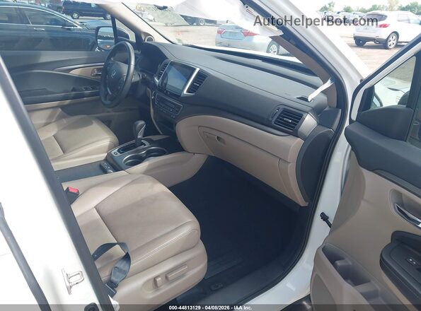 5FPYK3F69HB030502 2017 HONDA RIDGELINE White Vista interior delantera