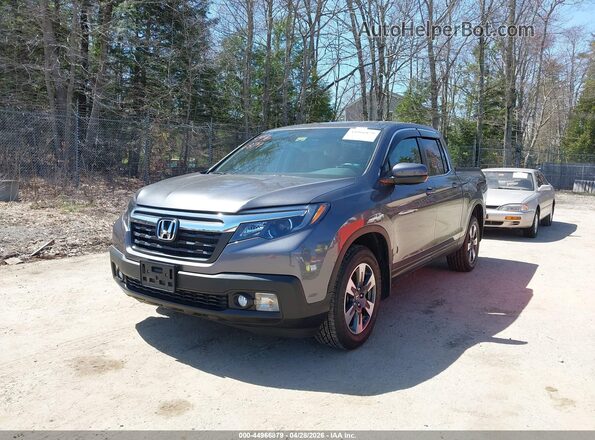 5FPYK3F69JB009204 2018 HONDA RIDGELINE Gray Front left