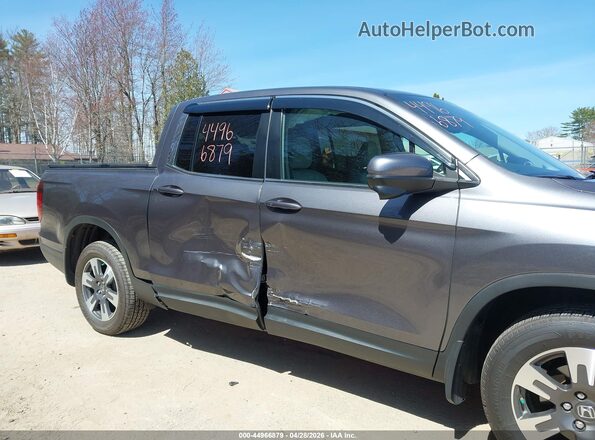 5FPYK3F69JB009204 2018 HONDA RIDGELINE Gray Front view