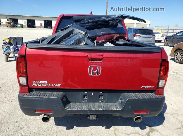 5FPYK3F71PB053280 2023 HONDA RIDGELINE Red Widok z tyłu