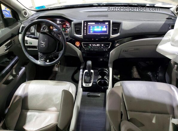 5FPYK3F73KB010598 2019 HONDA RIDGELINE Blue Вид панелі приладів