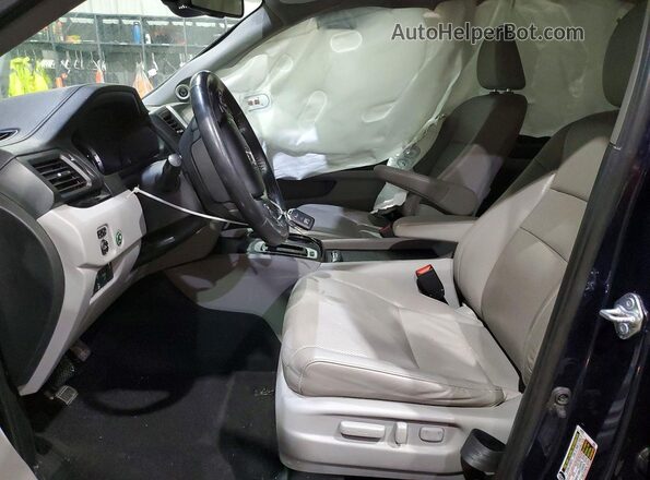 5FPYK3F73KB010598 2019 HONDA RIDGELINE Blue Вид салону спереду