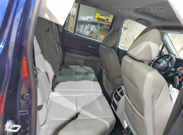 5FPYK3F73KB010598 2019 HONDA RIDGELINE Blue Вид задніх сидінь
