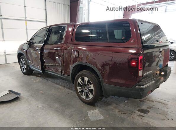 5FPYK3F74KB022162 2019 HONDA RIDGELINE Red უკანა მარცხენა
