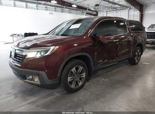 5FPYK3F74KB022162 2019 HONDA RIDGELINE Red წინა მარცხენა ხედი სამი მეოთხედიდან