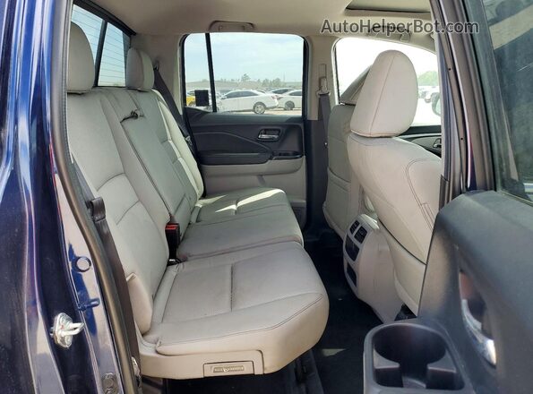 5FPYK3F76NB009532 2022 HONDA RIDGELINE Blue Widok wnętrza z tyłu