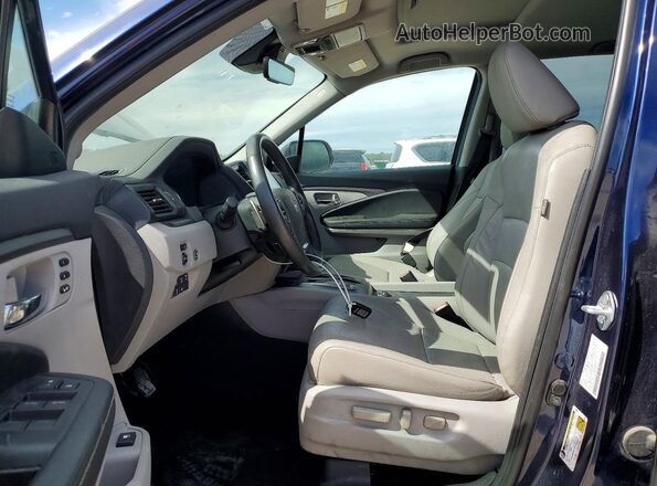 5FPYK3F76NB009532 2022 HONDA RIDGELINE Blue Widok wnętrza z przodu