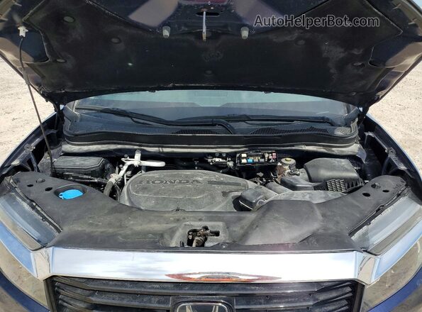 5FPYK3F76NB009532 2022 HONDA RIDGELINE Blue Widok komory silnika