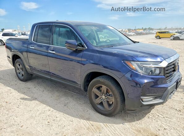 5FPYK3F76NB009532 2022 HONDA RIDGELINE Blue Przód prawy