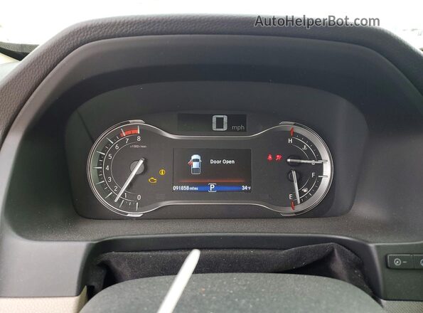 5FPYK3F77MB008629 2021 HONDA RIDGELINE White Instrument cluster view