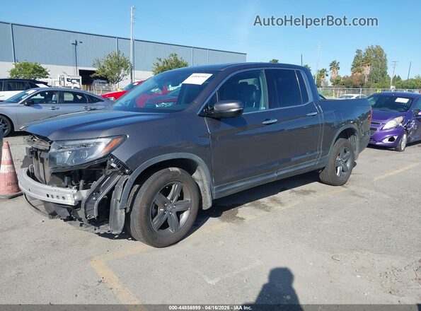 5FPYK3F77NB024220 2022 HONDA RIDGELINE Gray Przód lewy