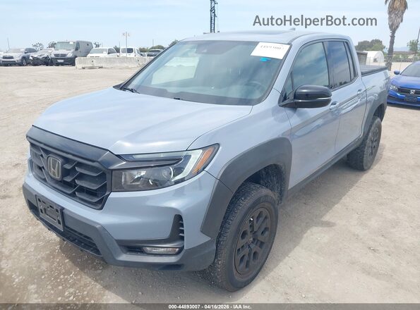 5FPYK3F85NB027822 2022 HONDA RIDGELINE Gray Առջևի ձախ երեք քառորդ տեսարան