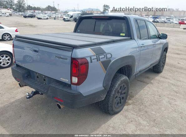 5FPYK3F85NB027822 2022 HONDA RIDGELINE Gray Հետևի աջ