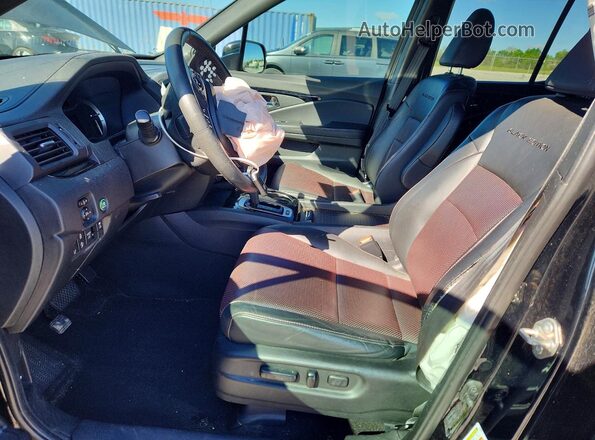 5FPYK3F88KB014784 2019 HONDA RIDGELINE Черный Вид салона спереди