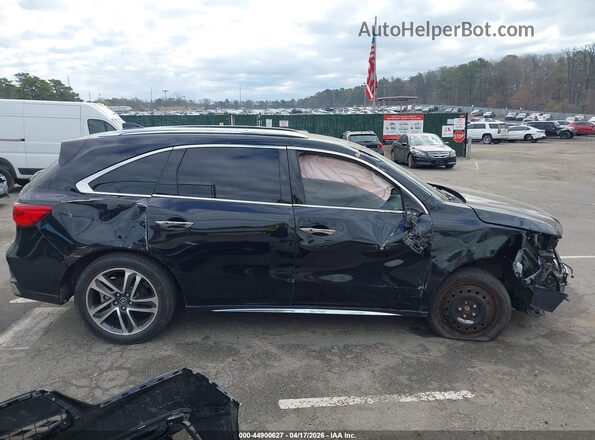 5FRYD4H84HB044006 2017 ACURA MDX Black Widok wnętrza 360 stopni