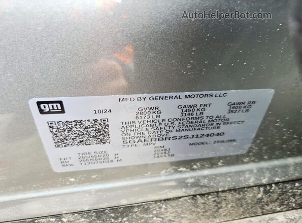 5GAERBRS2SJ124040 2025 BUICK ENCLAVE Gray 