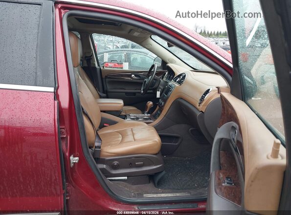 5GAKRBKD4GJ318672 2016 BUICK ENCLAVE Красный Вид салона спереди