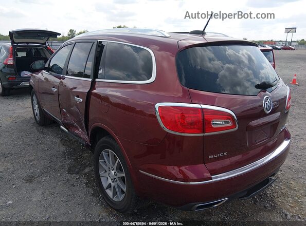 5GAKVBKD6HJ230641 2017 BUICK ENCLAVE Maroon Հետևի ձախ