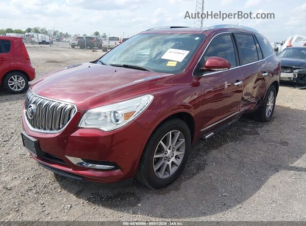 5GAKVBKD6HJ230641 2017 BUICK ENCLAVE Maroon Առջևի ձախ երեք քառորդ տեսարան