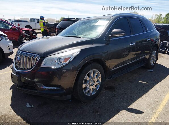 5GAKVBKDXGJ343121 2016 BUICK ENCLAVE Black წინა მარცხენა ხედი სამი მეოთხედიდან