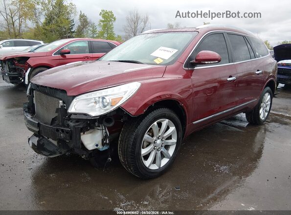 5GAKVCKD1GJ316833 2016 BUICK ENCLAVE Red Vista tres cuartos delantera izquierda