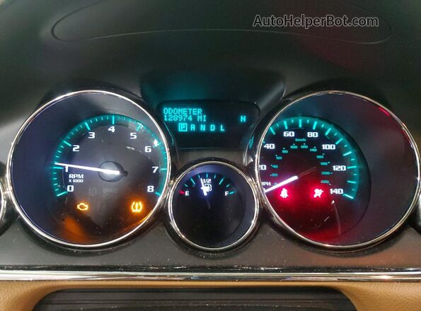 5GAKVCKD2GJ194709 2016 BUICK ENCLAVE Tan Vista del cuadro de instrumentos