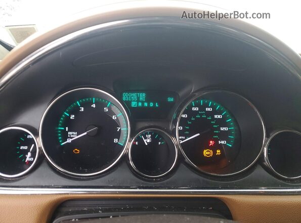 5GAKVCKD3HJ337197 2017 BUICK ENCLAVE White Instrument cluster view