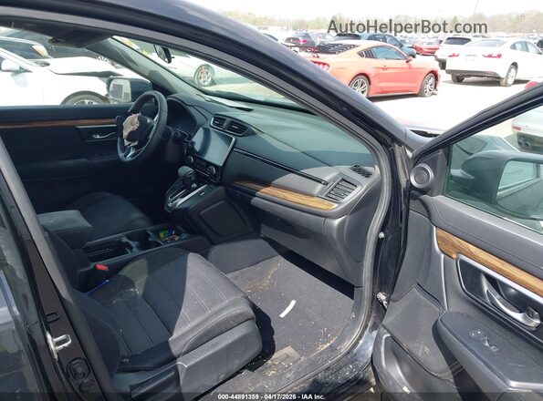 5J6RW2H57KL005564 2019 HONDA CR-V Black წინა სალონის ხედი