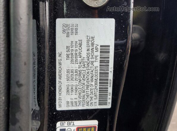 5J8TC2H36ML003375 2021 ACURA RDX Black Շարժիչի բաժամունքի տեսք