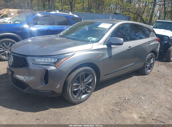 5J8TC2H62PL015327 2023 ACURA RDX Gray Առջևի ձախ երեք քառորդ տեսարան