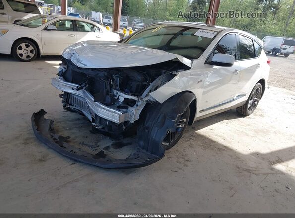 5J8TC2H69LL013326 2020 ACURA RDX White წინა მარცხენა ხედი სამი მეოთხედიდან