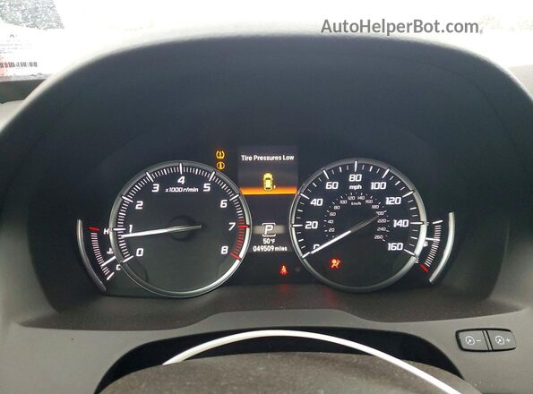 5J8YD4H32LL034751 2020 ACURA MDX Black Սարքավորումների վահանակի տեսք