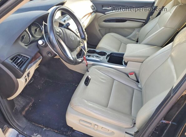 5J8YD4H57JL011237 2018 ACURA MDX Черный Вид салона спереди