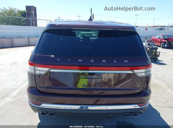 5LM5J6WC5NGL18856 2022 LINCOLN AVIATOR Burgundy 