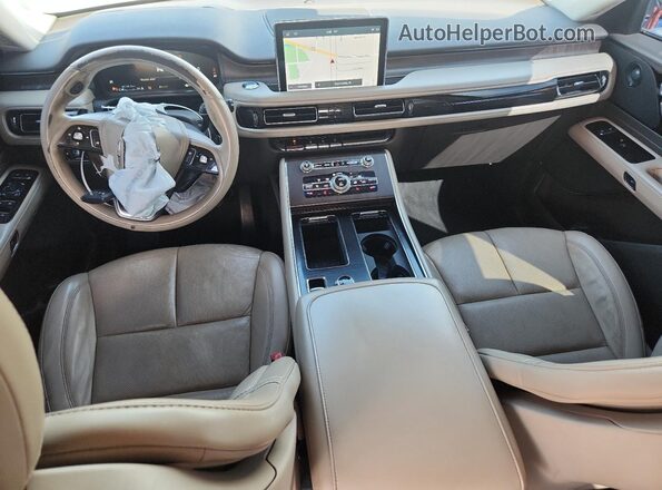 5LM5J7WCXMGL03399 2021 LINCOLN AVIATOR White Dashboard view